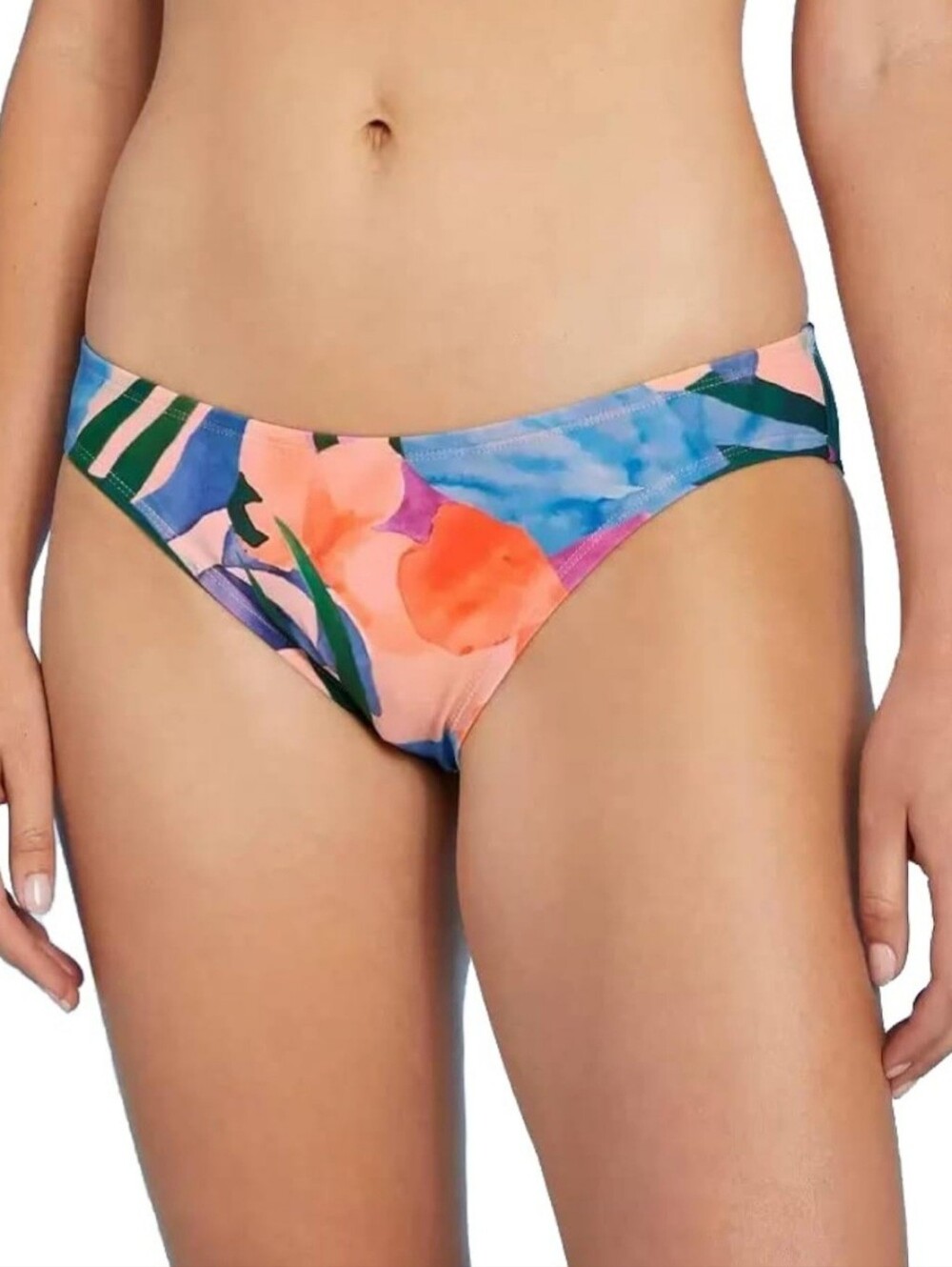 NWT Kona Sol Multicolored Bikini Bottoms Size M(8-10)
